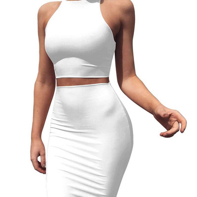 Set dama in mai multe culori de fusta si maiou