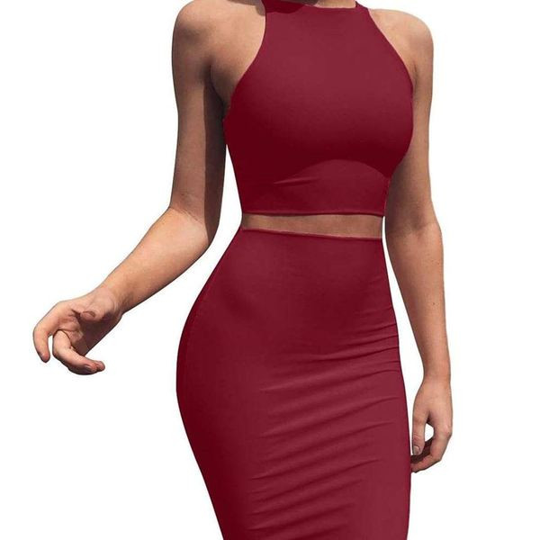 Set dama in mai multe culori de fusta si maiou