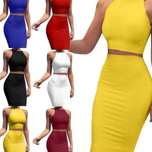 Set dama in mai multe culori de fusta si maiou