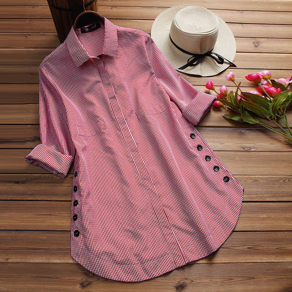 Modern női kockás ing több színben