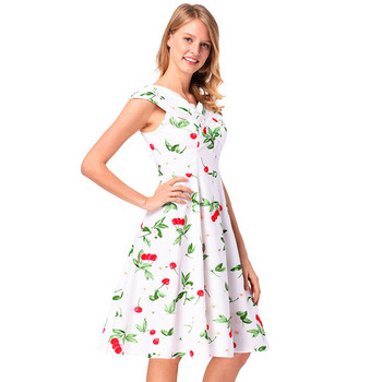 Elegáns női ruha virágmintás - szabású modell