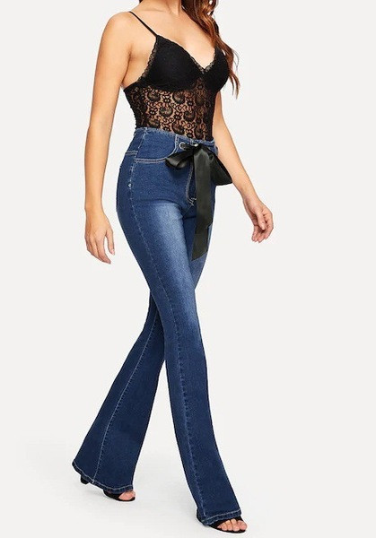 Aktuális női farmer kék színű Charleston típusú