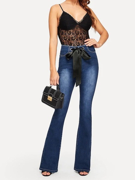 Aktuális női farmer kék színű Charleston típusú