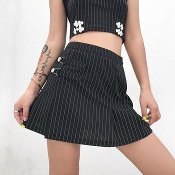 Fusta scurta de dama de culoare neagra cu talie inalta