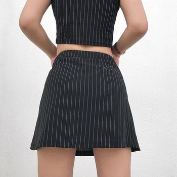 Fusta scurta de dama de culoare neagra cu talie inalta