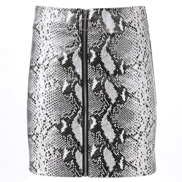 Fusta scurta de dama actuala cu imprimeu animal