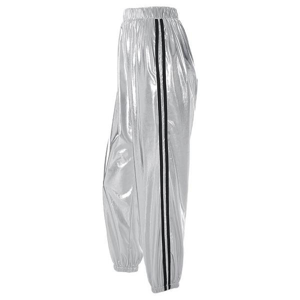 Modern női nadrág - széles modell szegéllyel