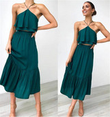 Set modern de fustă și maiou de damă în două culori