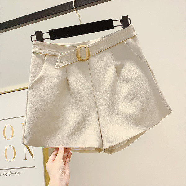 Model nou de pantaloni scurti de dama cu curea in mai multe culori