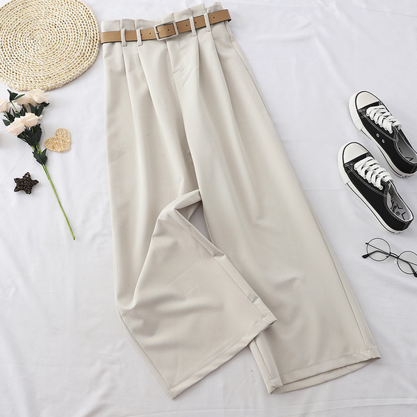 Pantaloni de dama moderni in trei culori - cu talie inalta