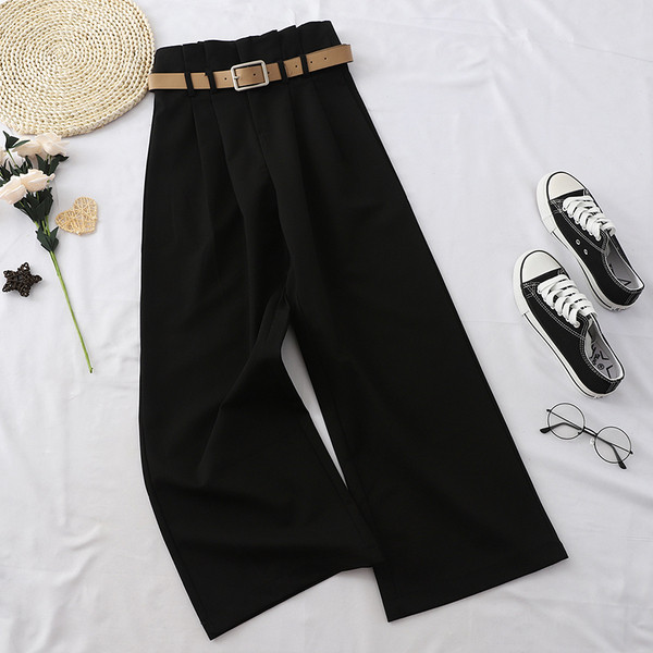 Pantaloni de dama moderni in trei culori - cu talie inalta