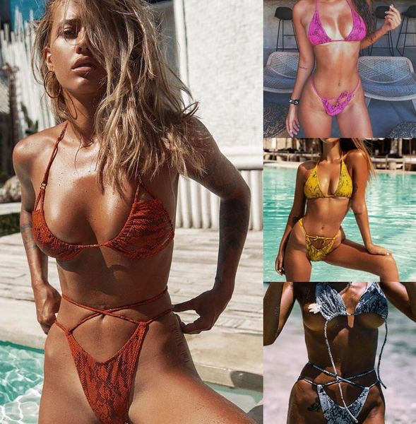 Kétrészes fürdőruha állatmintával és nyakkendőkkel több színben