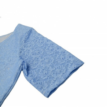 Rochie eleganta de dama cu maneci 3/4 de culoare albastra