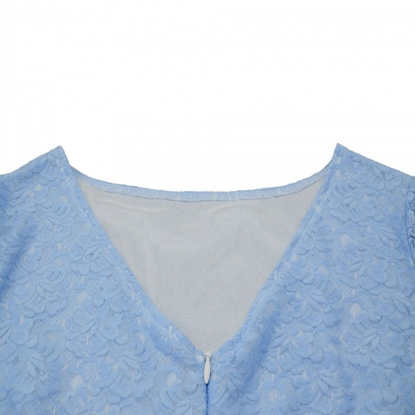 Rochie eleganta de dama cu maneci 3/4 de culoare albastra