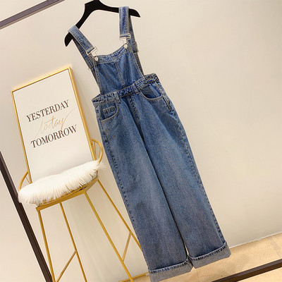 Női farmer overall új modellje kék színben