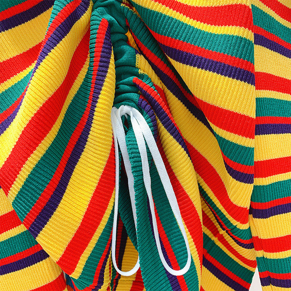 Bluza de dama in dungi model nou cu umerii goi in mai multe culori