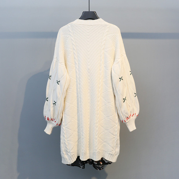 Cardigan lung de damă cu buzunare în cinci culori