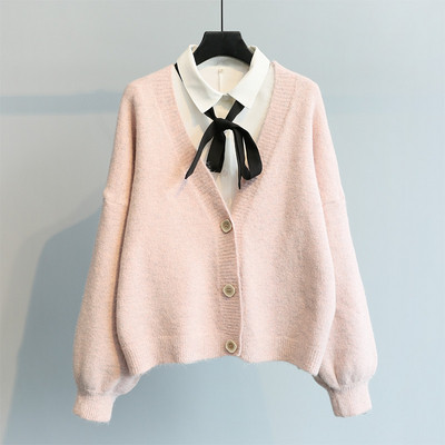 Őszi női kardigán gombokkal, négy színben