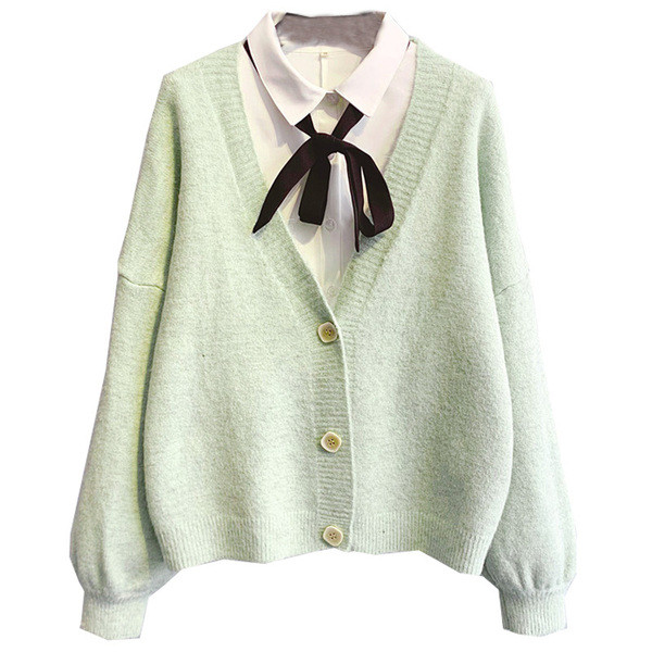 Őszi női kardigán gombokkal, négy színben