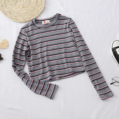 Bluză casual de damă cu mâneci lungi în patru culori