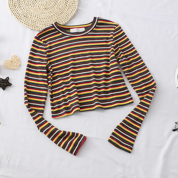 Bluză casual de damă cu mâneci lungi în patru culori