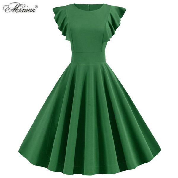 Rochie de dama eleganta model uni cu decolteu O in mai multe culori