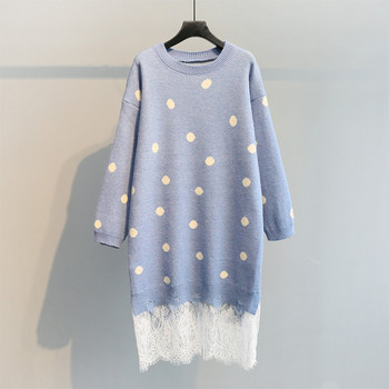 Rochie de iarna dama cu dantela in patru culori