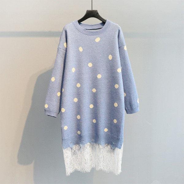 Rochie de iarna dama cu dantela in patru culori