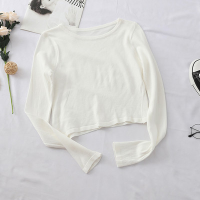 Bluză casual de damă, în cinci culori, cu decolteu O