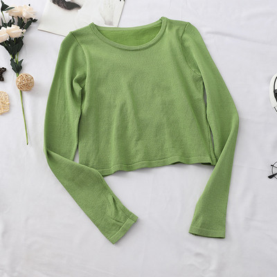 Bluză casual de damă, în cinci culori, cu decolteu O