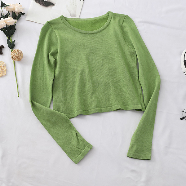 Bluză casual de damă, în cinci culori, cu decolteu O