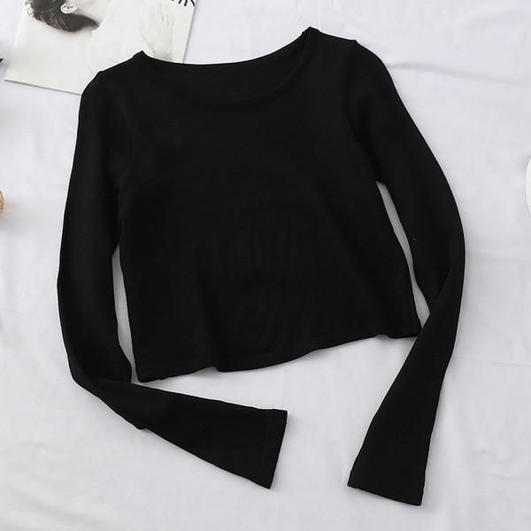 Bluză casual de damă, în cinci culori, cu decolteu O