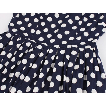 Rochie elegantă de damă cu puncte negre