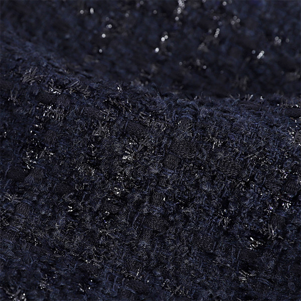 Pantaloni scurti eleganti de dama cu talie inalta in negru, alb si albastru