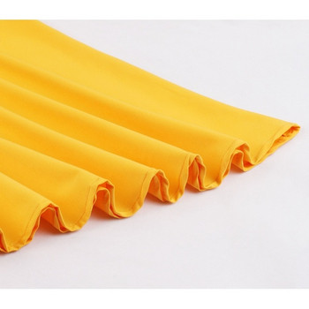 Rochie scurta de dama casual cu bretele subtiri de culoare galbena