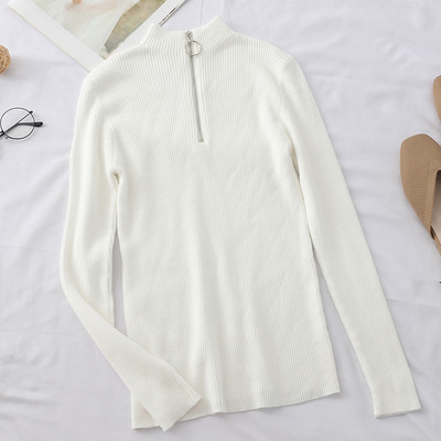 Bluza de dama moderna in mai multe culori cu fermoar