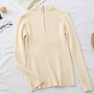 Bluza de dama moderna in mai multe culori cu fermoar