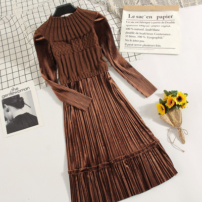 Rochie de dama lunga model nou cu decolteu O in mai multe culori