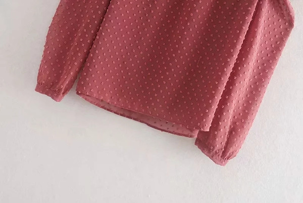 Modern női blúz csupasz váll és O-nyakú