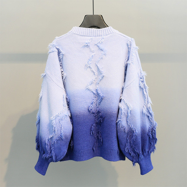 Hit pulover de damă modern în culoare irizată