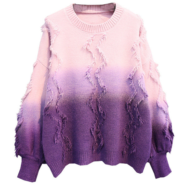 Hit pulover de damă modern în culoare irizată