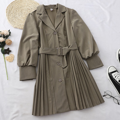 Rochie de dama eleganta cu guler si curea in mai multe culori