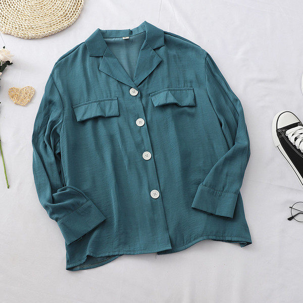Női ing széles modell gombokkal több színben