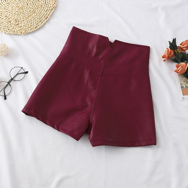 Női nadrág négy színben - műbőr cipzárral