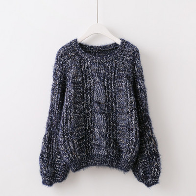 Pulover de iarna de dama cu decolteu in mai multe culori