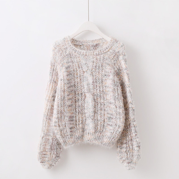 Pulover de iarna de dama cu decolteu in mai multe culori