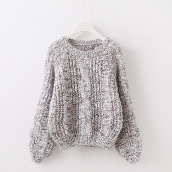 Pulover de iarna de dama cu decolteu in mai multe culori