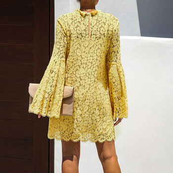 Női csipke ruha lótusz ujjú több színben