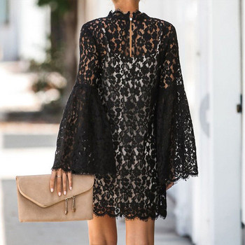 Női csipke ruha lótusz ujjú több színben