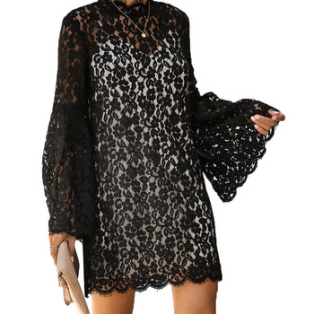 Női csipke ruha lótusz ujjú több színben